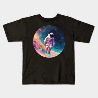 Cosmic Explorer - Space Traveling Astronaut T-shirt Design Kids T-Shirt